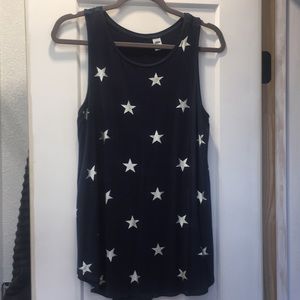 Navy Blue & Stars Tank
